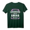 Amina Namensgeschenk T-Shirt mit lustigem Spruch  Personalisiertes Geschenk für Frauen zum 18. Geburtstag, Namenstag, Prüfung & mehr