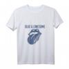 Rolling Stones 72 Logo Blau & Lonesome Vintage Weiß Tank Top - Offizielles Merchandise für Rockfans & Vintage-Liebhaber