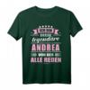 Lustiges Andrea T-Shirt mit Spruch - Personalisiertes Namensgeschenk für Frauen, 18. Geburtstag, Namenstag & Prüfungsbestehen