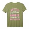Lustiges Andrea T-Shirt mit Spruch - Personalisiertes Namensgeschenk für Frauen, 18. Geburtstag, Namenstag & Prüfungsbestehen