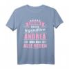 Lustiges Andrea T-Shirt mit Spruch - Personalisiertes Namensgeschenk für Frauen, 18. Geburtstag, Namenstag & Prüfungsbestehen