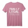 Finally Legal - Endlich Legal 18. Geburtstag Geschenk T-Shirt für junge Erwachsene, lustiges Geburtstags-Shirt