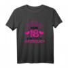 18 Jahre Bitte Eintragen - Gästeliste T-Shirt für Geburtstagsfeier, Überraschungsparty & Volljährigkeit  Perfektes Geschenk zum 18. Geburtstag