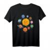Sonnensystem mit Planeten für Kinder oder Lehrer T-Shirt  Lustiges Lernshirt für Junior-Astronauten, Geburtstage & Weihnachten