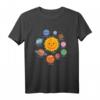 Sonnensystem mit Planeten für Kinder oder Lehrer T-Shirt  Lustiges Lernshirt für Junior-Astronauten, Geburtstage & Weihnachten