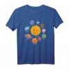 Sonnensystem mit Planeten für Kinder oder Lehrer T-Shirt  Lustiges Lernshirt für Junior-Astronauten, Geburtstage & Weihnachten