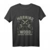 Morning Wood Lumber Company Holzfäller Langarmshirt  Vintage Design mit Kettensäge, ideales Geschenk für Holzfäller, Lumberjills & Baumliebhaber