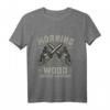Morning Wood Lumber Company Holzfäller Langarmshirt  Vintage Design mit Kettensäge, ideales Geschenk für Holzfäller, Lumberjills & Baumliebhaber
