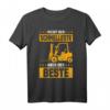 Gabelstaplerfahrer Gabelstapler Stapler Logistik Lagerist T-Shirt mit Spruch  Lustiges Geschenk für Staplerfahrer, Lageristen & Logistiker