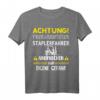 Überarbeiteter Staplerfahrer Gabelstapler T-Shirt mit Spruch - Lustiges Logistik Berufskleidung für Lagerarbeiter & Fachlageristen