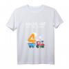 Kinder 4. Geburtstag T-Shirt mit Lokomotive - Süßes Zug-Design für kleine Lokführer, perfekt zum Geburtstag, Spielen und Schlafen