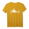 Herzschlag Eisenbahner Bahnfahrer Lokführer Geschenk Ideen T-Shirt - Perfektes Geschenk für Eisenbahn Fans, Lokführer & Zugfahrer