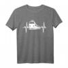 Herzschlag Eisenbahner Bahnfahrer Lokführer Geschenk Ideen T-Shirt - Perfektes Geschenk für Eisenbahn Fans, Lokführer & Zugfahrer