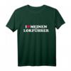 Ich liebe meinen Lokführer T-Shirt - Perfektes Geschenk für Lokführerinnen und Lokführer, Zug-Enthusiasten & Eisenbahnfans