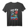Kinder Geburtstags Shirt mit Eisenbahn  Zug Dampflok und Lokführer für 6 Jahre alte Jungen & Mädchen zum Geburtstag