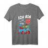 Kinder Geburtstags Shirt mit Eisenbahn  Zug Dampflok und Lokführer für 6 Jahre alte Jungen & Mädchen zum Geburtstag