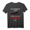 Ich schnarche nicht T-Shirt mit Dampflok & Lokführer Motiv - Lustiges Sweatshirt als Geschenk für Schnarcher & Eisenbahn-Fans