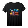 Kinder Kleine süsse bunte Lokomotive - Kleiner Lokführer Eisenbahn T-Shirt für Jungen und Mädchen, perfekt für Spielplatz, Kindergarten & Zuhause