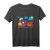 Kinder Kleine süsse bunte Lokomotive - Kleiner Lokführer Eisenbahn T-Shirt für Jungen und Mädchen, perfekt für Spielplatz, Kindergarten & Zuhause