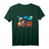 Kinder Kleine süsse bunte Lokomotive - Kleiner Lokführer Eisenbahn T-Shirt für Jungen und Mädchen, perfekt für Spielplatz, Kindergarten & Zuhause