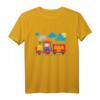 Kinder Kleine süsse bunte Lokomotive - Kleiner Lokführer Eisenbahn T-Shirt für Jungen und Mädchen, perfekt für Spielplatz, Kindergarten & Zuhause