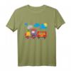 Kinder Kleine süsse bunte Lokomotive - Kleiner Lokführer Eisenbahn T-Shirt für Jungen und Mädchen, perfekt für Spielplatz, Kindergarten & Zuhause