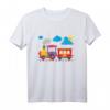 Kinder Kleine süsse bunte Lokomotive - Kleiner Lokführer Eisenbahn T-Shirt für Jungen und Mädchen, perfekt für Spielplatz, Kindergarten & Zuhause