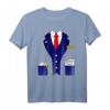 Zugführer Schaffner Bahn Lokomotivführer T-Shirt  Lustiges Karneval Kostüm für Gruppen, Fasching & Fastnachtsumzug