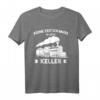 Modellbahn Ich Muss In Den Keller T-Shirt  Humorvolles Eisenbahn Geschenk für Lokführer und Modellbauer