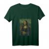 Damen La Gioconda - Mosaik Mona Lisa Pixel Art T-Shirt mit V-Ausschnitt  Perfekt für Kunstliebhaberinnen und Kunststudierende