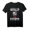 Lieber Ein Wolf Odins Als Ein Lamm Gottes - Witziges Wikinger T-Shirt mit Odin, Wölfen und Raben für Mythologie- und Glaubens-Fans