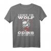 Lieber Ein Wolf Odins Als Ein Lamm Gottes - Witziges Wikinger T-Shirt mit Odin, Wölfen und Raben für Mythologie- und Glaubens-Fans