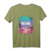 Miami Geschenk für Amerikaner USA Florida T-Shirt  Patriotisches Souvenir für Reisen, Geburtstag & Feiertage