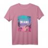 Miami Geschenk für Amerikaner USA Florida T-Shirt  Patriotisches Souvenir für Reisen, Geburtstag & Feiertage