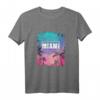Miami Geschenk für Amerikaner USA Florida T-Shirt  Patriotisches Souvenir für Reisen, Geburtstag & Feiertage