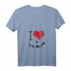 Damen I Love Sharks Funny Marine Biologist T-Shirt mit V-Ausschnitt  Perfektes Geschenk für Meeres- und Fischliebhaber