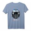 HapBunny Iceman Helmet T-Shirt  Authentisches Top Gun Fan Merchandise für Männer