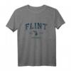 Flint Michigan MI Vintage-Sportdesign Marine-Druck T-Shirt  Patriotisches Geschenk, Old School Logo, für Herren, Damen & Kinder