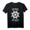 Herren MY BOAT MY RULES Kapitän Shirt  Lustiges Geschenk für Bootfahrer, Kapitäne & Wassersportfans