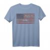 USS Missouri BB-63 Schlachtschiff T-Shirt mit Amerikanischer Flagge im Used-Look  Patriotisches Marine-Shirt für Schiffsliebhaber