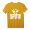 Maurermeister T-Shirt für Handwerker und Bauarbeiter mit Werkzeug  Robuste Berufsbekleidung für Baustellen