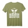 Maurermeister T-Shirt für Handwerker und Bauarbeiter mit Werkzeug  Robuste Berufsbekleidung für Baustellen