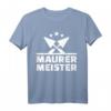 Maurermeister T-Shirt für Handwerker und Bauarbeiter mit Werkzeug  Robuste Berufsbekleidung für Baustellen