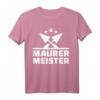 Maurermeister T-Shirt für Handwerker und Bauarbeiter mit Werkzeug  Robuste Berufsbekleidung für Baustellen
