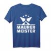 Maurermeister T-Shirt für Handwerker und Bauarbeiter mit Werkzeug  Robuste Berufsbekleidung für Baustellen