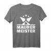 Maurermeister T-Shirt für Handwerker und Bauarbeiter mit Werkzeug  Robuste Berufsbekleidung für Baustellen