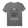 Steinmetz Motiv mit Zunftwappen für Steinmetzmeister T-Shirt  Traditionelles Geschenk für Profis & Berufsstolz