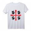Sardinien Sardegna Italien Insel T-Shirt mit Wappen & Flagge  Perfektes Souvenir und Heimat Outfit für Sardinien-Liebhaber und Urlauber