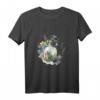 Vintage Cottagecore T-Shirt mit Wildblumen, Biene, Schmetterlingen und Einmachglas - Ästhetische Blumenmode im Aquarellstil