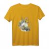 Vintage Cottagecore T-Shirt mit Wildblumen, Biene, Schmetterlingen und Einmachglas - Ästhetische Blumenmode im Aquarellstil